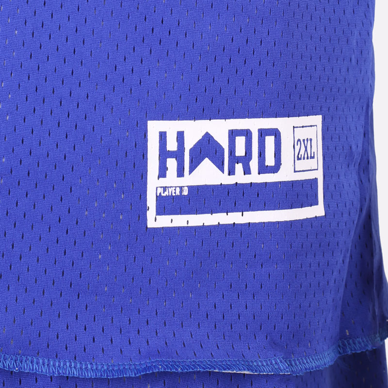 мужская синяя двухсторонняя майка Hard HRD Jersey Hard blue/wht-400 - цена, описание, фото 3